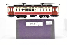 Load image into Gallery viewer, HO Brass Fairfield Models 347 CSL - Chicago Surface Lines Short Brill Car Custom Painted No. 5124 REBOXX