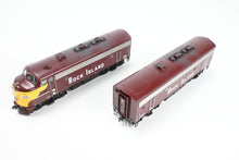 Load image into Gallery viewer, HO Athearn Genesis CRI&P - Rock Island EMD F7A/F7B Freight Set FP #120 and 20 Custom Detailed