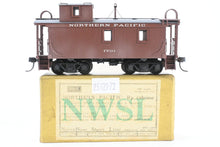 Load image into Gallery viewer, HO Brass NWSL - Northwest Short Line NP - Northern Pacific 1700 Series Wood Caboose 1940’s Rebuilt Custom Painted & Weathered No. 1791