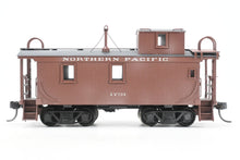 Load image into Gallery viewer, HO Brass NWSL - Northwest Short Line NP - Northern Pacific 1700 Series Wood Caboose 1940’s Rebuilt Custom Painted & Weathered No. 1791