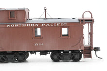 Load image into Gallery viewer, HO Brass NWSL - Northwest Short Line NP - Northern Pacific 1700 Series Wood Caboose 1940’s Rebuilt Custom Painted & Weathered No. 1791