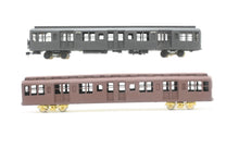 Load image into Gallery viewer, HO Q Car Company BMT – Brooklyn-Manhattan Transit Corporation 2500-2599 Series Trailer Cars 2-Pack Custom Built and Painted NO BOX