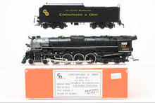 Load image into Gallery viewer, HO Brass CON PSC - Precision Scale Co. C&O - Chesapeake & Ohio J-3a 4-8-4 Greenbrier Factory Painted No. 603 "The George Washington"