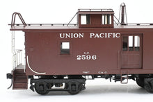 Load image into Gallery viewer, O Brass Sunset Models Third Rail UP - Union Pacific CA-1 Wood Caboose w/ Side Door FP in Red No. 2596