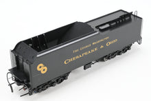Load image into Gallery viewer, HO Brass CON PSC - Precision Scale Co. C&O - Chesapeake & Ohio J-3a 4-8-4 Greenbrier Factory Painted No. 603 "The George Washington"