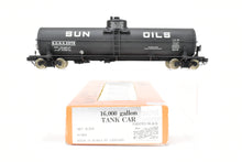 Load image into Gallery viewer, HO Brass PSC - Precision Scale Co. Various Roads 16,000 Gallon Tank Car F/P Custom Decaled Black Sun Oils
