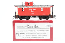 Load image into Gallery viewer, HO Brass DVP - Division Point NKP - Nickel Plate Road Offset Cupola 26' Wood Caboose Factory Painted "Speed Lettering" No. 113 Personal Collection of Jack Vansworth