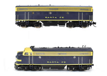 Load image into Gallery viewer, N Brass Key Imports AT&SF - Santa Fe EMD F-7 A/B Set FP Blue and Yellow