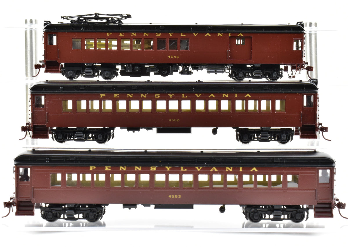 HO Brass Railworks PRR - Pennsylvania Railroad MP-54 3-car 