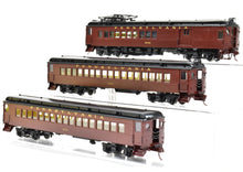 Load image into Gallery viewer, HO Brass Railworks PRR - Pennsylvania Railroad MP-54 3-car "MU" Set Custom Painted