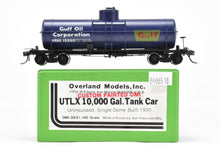 Load image into Gallery viewer, HO Brass OMI - Overland Models, Inc. Various Roads/UTLX 10,000 Gallon Tank Car, FP for the Gulf Oil Company. No.  WRNX 15260