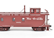 Load image into Gallery viewer, HO Brass PFM - Pacific Fast Mail D&RGW - Denver & Rio Grande Western Wood Caboose No. 0951 CP