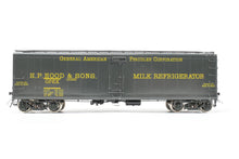 Load image into Gallery viewer, O Brass PSC - Precision Scale Co. Various Roads GPEX 41' General American Pfaudler Steel Milk Tank Car Factory Painted H. P. Hood & Sons