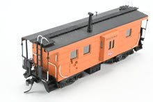 Load image into Gallery viewer, HO Brass OMI - Overland Models, Inc. MILW - Milwaukee Road Bay Window Caboose With Straight Trucks CP No. 992089 w/ Lines West 3D Printed Trucks AS-IS