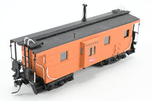 Load image into Gallery viewer, HO Brass OMI - Overland Models, Inc. MILW - Milwaukee Road Bay Window Caboose With Straight Trucks CP No. 992089 w/ Lines West 3D Printed Trucks AS-IS
