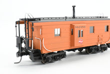Load image into Gallery viewer, HO Brass OMI - Overland Models, Inc. MILW - Milwaukee Road Bay Window Caboose With Straight Trucks CP No. 992089 w/ Lines West 3D Printed Trucks AS-IS