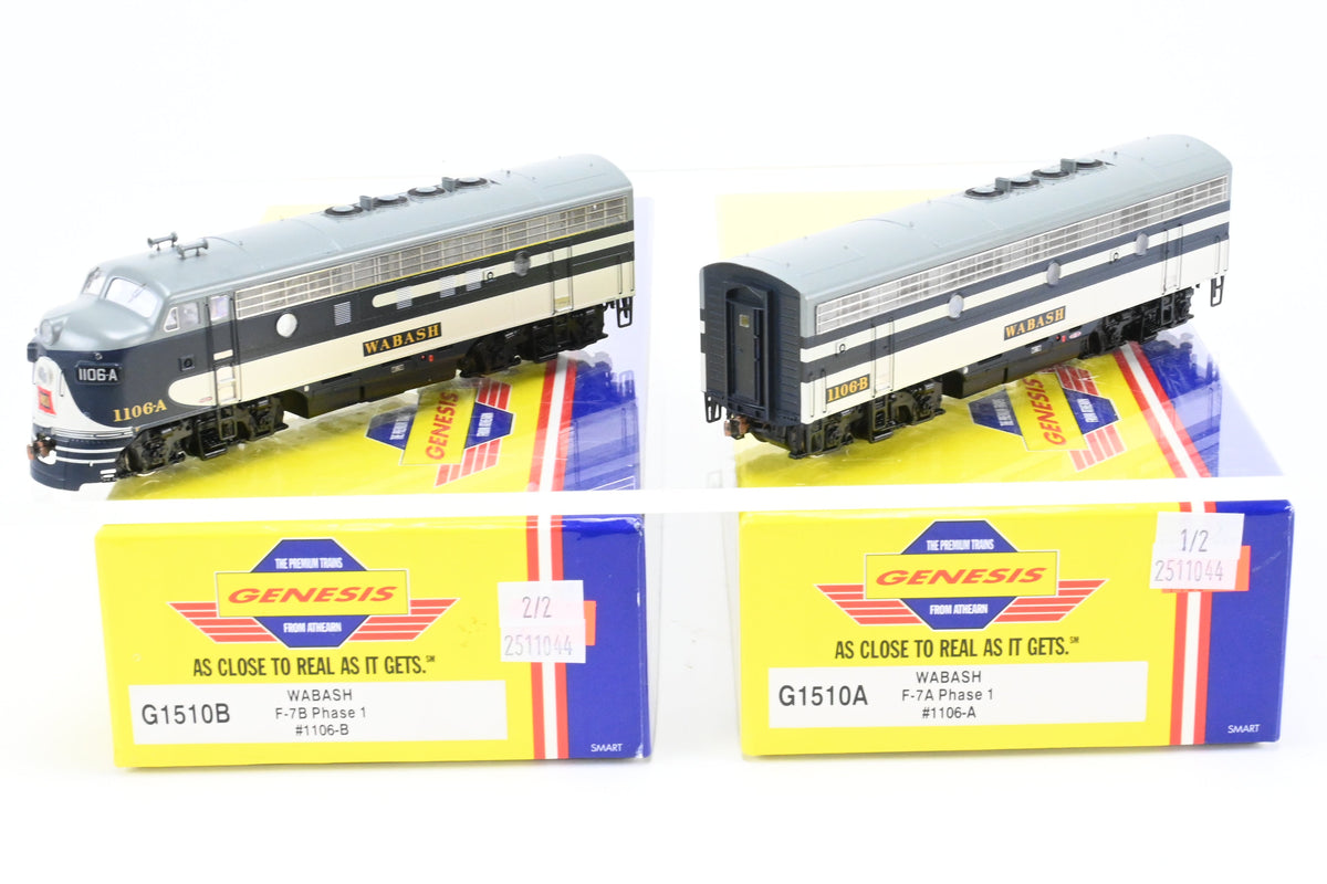 HO Athearn Genesis WAB - Wabash EMD F7A/F7B Phase I Set FP Nos