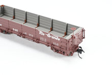 Load image into Gallery viewer, HOn3 Blackstone Models D&RGW - Denver & Rio Grande Western Drop Bottom Gondola Flying Grande Herald No. 845