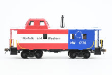 Load image into Gallery viewer, HO Brass OMI - Overland Models, Inc. N&W – Norfolk & Western C-18 Class Streamlined Cupola Caboose Factory Painted No. 1776 Bicentennial Scheme