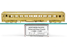 Load image into Gallery viewer, HO Brass W&R Enterprises NP - Northern Pacific Arch Window Coach Nos. 1380 & 1381