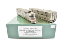 Load image into Gallery viewer, HO Brass CIL - Challenger Imports CB&Q - Burlington Route EMD E5 A/B Set FP 9912A "Silver Meteor"