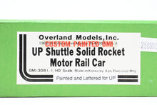 Load image into Gallery viewer, HO Brass CON OMI - Overland Models, Inc. UP - Union Pacific NASA Shuttle Solid Rocket Motor Rail Car Factory Painted No. 50027