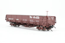 Load image into Gallery viewer, HOn3 Blackstone Models D&RGW - Denver & Rio Grande Western Drop Bottom Gondola Flying Grande Herald No. 882