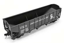 Load image into Gallery viewer, O Brass Max Gray C&O – Chesapeake & Ohio ACF Welded 70-Ton Tripple Hopper Custom Painted 92885