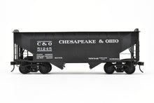 Load image into Gallery viewer, O Scale Brass US Hobbies C&O - Chesapeake & Ohio Offset Side Twin Hopper W/Peaked Ends CP No. 51245