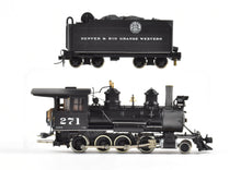 Load image into Gallery viewer, HOn3 Brass Westside Model Co. D&RGW - Denver & Rio Grande Western C-16 2-8-0 C/P #271 SoundTraxxTsunami DCC and Sound