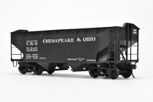 Load image into Gallery viewer, O Scale Brass US Hobbies C&O - Chesapeake & Ohio Offset Side Twin Hopper W/Peaked Ends CP No. 51245