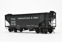Load image into Gallery viewer, O Scale Brass US Hobbies C&O - Chesapeake & Ohio Offset Side Twin Hopper W/Peaked Ends CP No. 51245