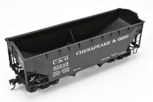 Load image into Gallery viewer, O Scale Brass US Hobbies C&O - Chesapeake & Ohio Offset Side Twin Hopper W/Peaked Ends CP No. 51245