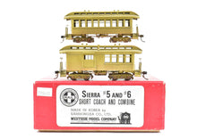 Load image into Gallery viewer, HOn3 Brass Westside Model Co. Sierra Railroad #5 and #6 Short Coach and Combine