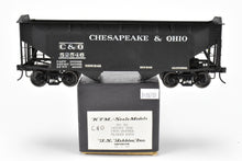 Load image into Gallery viewer, O Scale Brass US Hobbies C&O - Chesapeake & Ohio Offset Side Twin Hopper W/Peaked Ends, Custom Painted No. 52546