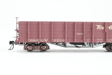 Load image into Gallery viewer, HOn3 Blackstone Models D&RGW - Denver & Rio Grande Western High Side Gondola Flying Grande Herald No. 9206