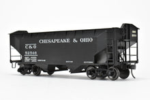 Load image into Gallery viewer, O Scale Brass US Hobbies C&O - Chesapeake & Ohio Offset Side Twin Hopper W/Peaked Ends CP No. 52546