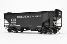 Load image into Gallery viewer, O Scale Brass US Hobbies C&O - Chesapeake & Ohio Offset Side Twin Hopper W/Peaked Ends CP No. 52546