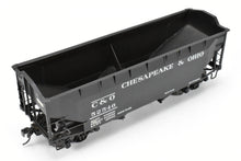 Load image into Gallery viewer, O Scale Brass US Hobbies C&O - Chesapeake & Ohio Offset Side Twin Hopper W/Peaked Ends CP No. 52546