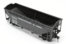 Load image into Gallery viewer, O Scale Brass US Hobbies C&O - Chesapeake & Ohio Offset Side Twin Hopper W/Peaked Ends CP No. 52546