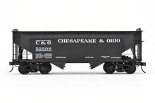 Load image into Gallery viewer, O Scale Brass US Hobbies C&O - Chesapeake & Ohio Offset Side Twin Hopper W/ Peaked Ends CP No. 52506