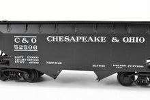 Load image into Gallery viewer, O Scale Brass US Hobbies C&O - Chesapeake & Ohio Offset Side Twin Hopper W/ Peaked Ends CP No. 52506