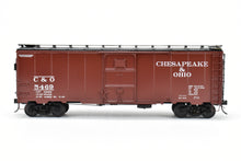 Load image into Gallery viewer, O Brass RYM - Rich Yoder Models C&O - Chesapeake and Ohio 1937 AAR Standard 40' Steel Sheathed Box Car Deco End FP No.5469