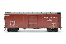 Load image into Gallery viewer, O Brass RYM - Rich Yoder Models C&O - Chesapeake and Ohio 1937 AAR Standard 40' Steel Sheathed Box Car Deco End FP No.5469