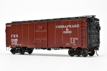 Load image into Gallery viewer, O Brass RYM - Rich Yoder Models C&O - Chesapeake and Ohio 1937 AAR Standard 40' Steel Sheathed Box Car Deco End FP No.5469