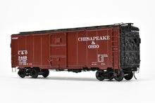 Load image into Gallery viewer, O Brass RYM - Rich Yoder Models C&O - Chesapeake and Ohio 1937 AAR Standard 40' Steel Sheathed Box Car Deco End FP No.5469