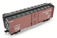 Load image into Gallery viewer, O Brass RYM - Rich Yoder Models C&O - Chesapeake and Ohio 1937 AAR Standard 40' Steel Sheathed Box Car Deco End FP No.5469