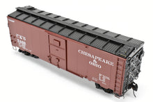 Load image into Gallery viewer, O Brass RYM - Rich Yoder Models C&O - Chesapeake and Ohio 1937 AAR Standard 40' Steel Sheathed Box Car Deco End FP No.5469