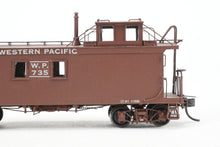 Load image into Gallery viewer, HO Brass OMI - Overland Models, Inc. WP - Western Pacific Wood Caboose 1945 Era Custom Painted