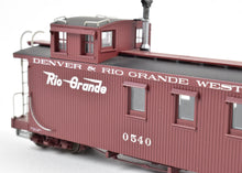 Load image into Gallery viewer, HOn3 Blackstone Models D&RGW - Denver & Rio Grande Western Long Caboose F/P No. 0540